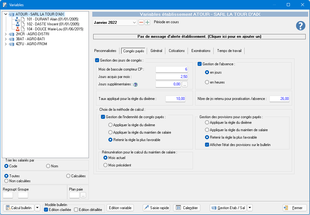 Gestion Des Variables